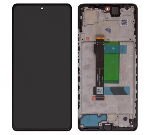 Дисплей для Xiaomi Redmi Note 12 Pro 5G, чорний, з рамкою, High Copy (OLED)