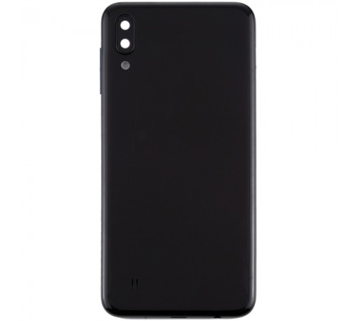 Задняя панель корпуса для Samsung M105F/DS Galaxy M10, черная (Charcoal Black) + стекло камеры