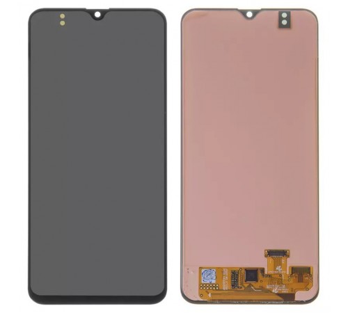 Дисплей для Samsung A205 Galaxy A20, A205F/DS Galaxy A20, M107F/DS Galaxy M10s, черный, без рамки, Оригинал (переклеено стекло)