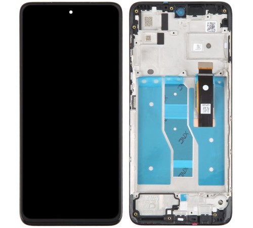 Дисплей для Motorola Moto G52 XT2221, Moto G82 XT2225, Moto G71s, черный, с рамкой, Copy (TFT)