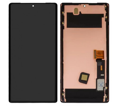 Дисплей для Google Pixel 6 Pro, черный, с рамкой, High Copy (OLED) GLUOG, G8VOU