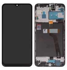Дисплей для Samsung A105 Galaxy A10, A105F/DS Galaxy A10, чорний, з рамкою, FLYCDI
