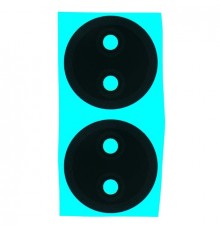 Скло камери для Xiaomi Poco C65, Redmi 13C, чорне, без рамки, комплект 2 шт.