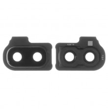 Стекло камеры для Samsung A202F/DS Galaxy A20e, черное, с рамкой