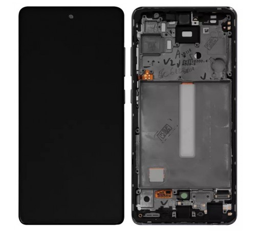 Дисплей для Samsung A525 Galaxy A52, A526 Galaxy A52 5G, белый, с рамкой, Original, сервисная упаковка, #GH82-25524D/GH82-25526D/GH82-25754D