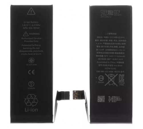 Акумулятор G-OCA Pro iPhone SE, Li-ion, 3,82 В, 1624 мАг, High Copy, оригінальний IC, #616-00107 Акумулятор G-OCA Pro iPhone SE, Li-ion, 3,82 В, 1624 мАг, High Copy, оригінальний IC, #616-00107