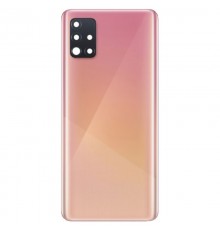 Задняя панель корпуса для Samsung A515F/DS Galaxy A51, розовая + стекло камеры