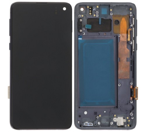 Дисплей для Samsung G970 Galaxy S10e, серебристый (Prism Black), с рамкой, High Copy (OLED) Дисплей для Samsung G970 Galaxy S10e, серебристый (Prism Black), с рамкой, High Copy (OLED)