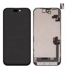 Дисплей для iPhone 16, черный, с рамкой, High Copy (TFT), ZY, LTPS