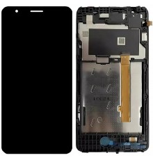 Дисплей для ZTE Blade A31 Plus, чорний, з рамкою, High Copy
