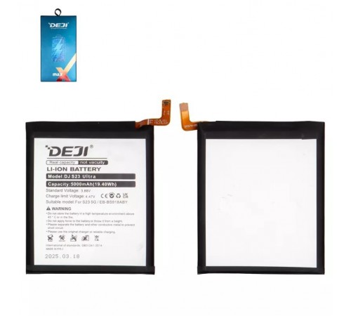 Аккумулятор Deji EB-BS918ABY для Samsung S918 Galaxy S23 Ultra, Li-ion, 3,88 B, 5000 мАч