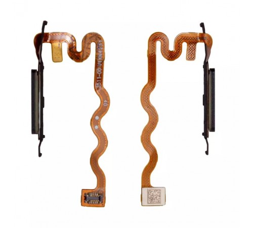 Шлейф для Motorola Moto E14, Moto G15, Moto G24, чорний, зі сканером відбитків пальців (Touch ID)