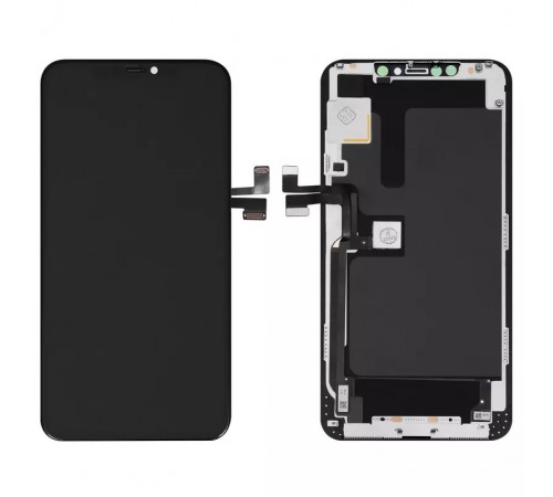 Дисплей для iPhone 11 Pro Max, черный, с рамкой, Original (PRC), Self-welded OEM