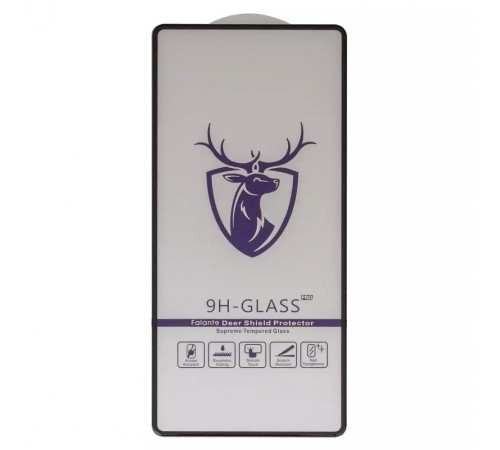 Защитное стекло ASP для Samsung G780 Galaxy S20 FE, совместимо с чехлом, Full Glue, черный, HD deer