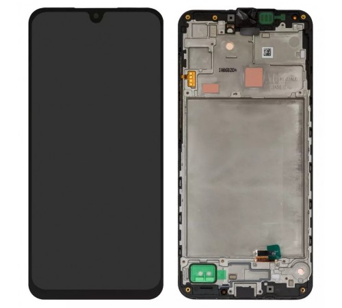 Дисплей для Samsung A166 Galaxy A16 5G, черный, с рамкой, Оригинал (переклеено стекло)