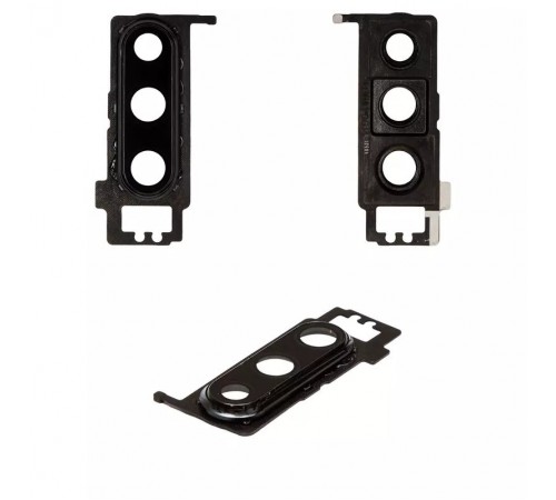 Скло камери для Huawei P30, Original, чорне, з рамкою, з розборки