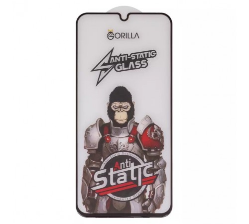 Захисне скло для Samsung A346 Galaxy A34 5G, сумісне з чохлом, Full Glue, Anti-Static, чорний, gorilla