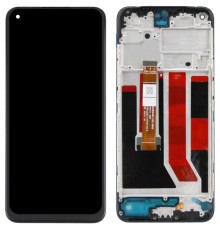 Дисплей для Oppo A53 4G (2020), A53s, A32, A33 (2020), черный, с рамкой, High Copy, CPH2127, CPH2131, BV065WBM-L03-MB00/BV065WBM-L03-MB01