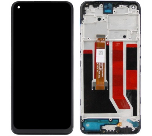 Дисплей для Oppo A53 4G (2020), A53s, A32, A33 (2020), черный, с рамкой, High Copy, CPH2127, CPH2131, BV065WBM-L03-MB00/BV065WBM-L03-MB01