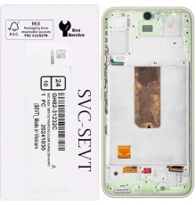 Дисплей для Samsung A546 Galaxy A54 5G, зеленый (Lime), с рамкой, Original, сервисная упаковка, #GH82-31232C
