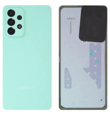 Задняя панель корпуса для Samsung A736 Galaxy A73 5G, мятная (Mint) + стекло камеры