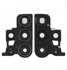 Стекло камеры для Samsung S918 Galaxy S23 Ultra, черное, с рамкой