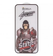 Захисне скло для Apple iPhone 15 Pro, сумісне з чохлом, Full Glue, Anti-Static, чорний, gorilla 