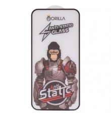 Защитное стекло для Apple iPhone 15 Pro, совместимо с чехлом, Full Glue, Anti-Static, черный, gorilla