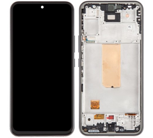 Дисплей для Samsung A546 Galaxy A54 5G, черный, с рамкой, Copy (TFT)