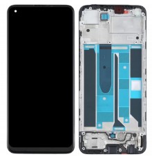 Дисплей для Realme 8, 8 Pro, черный, с рамкой, Original (PRC)