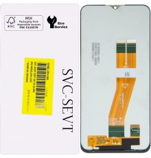 Дисплей для Samsung A037G Galaxy A03s, чорний, без рамки, Original, з жовтим шлейфом, (162x72 mm)