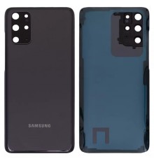 Задняя панель корпуса для Samsung G985 Galaxy S20 Plus, G986 Galaxy S20 Plus 5G, серая (Cosmic Grey) + стекло камеры