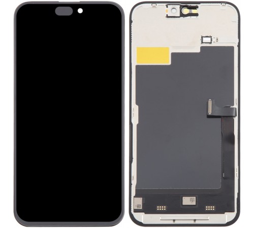 Дисплей для iPhone 15 Pro Max, черный, с рамкой, Copy (TFT), RJ