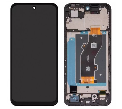 Дисплей для Infinix Hot 50i (X6531), чорний, з рамкою, High Copy TXDI670QBAPX-23