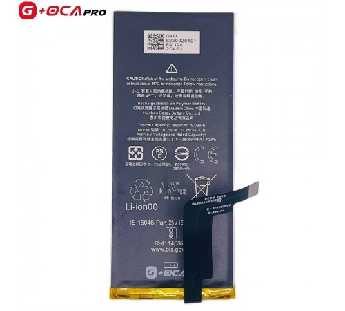 Акумулятор G+OCA Pro G025E-B для Google Pixel 4a 5G, Li-Polymer, 3,87 В, 3800 мА·г