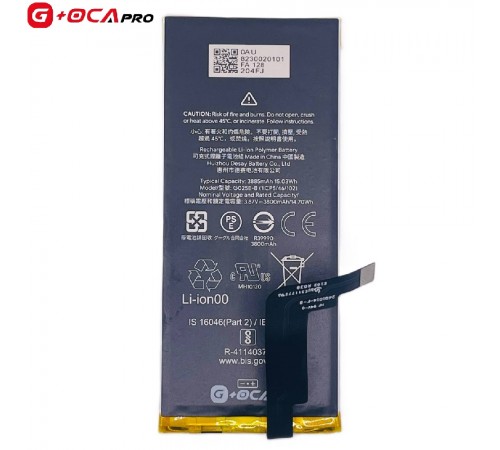 Аккумулятор G+OCA Pro G025E-B для Google Pixel 4a 5G, Li-Polymer, 3,87 B, 3800 мАч