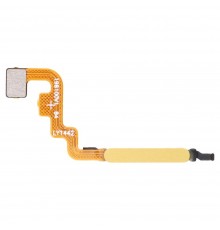 Шлейф для Xiaomi Poco M4 Pro 4G, Redmi Note 11, Redmi Note 11S, сканера отпечатка пальца (Touch ID), желтый, Original (PRC)
