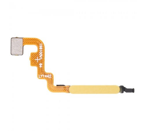 Шлейф для Xiaomi Poco M4 Pro 4G, Redmi Note 11, Redmi Note 11S, сканера отпечатка пальца (Touch ID), желтый, Original (PRC)