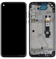 Дисплей для Motorola Moto G8 Power XT2041, черный, с рамкой, Original (PRC)