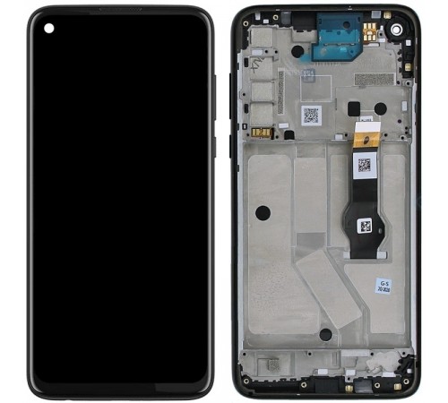 Дисплей для Motorola Moto G8 Power XT2041, чорний, з рамкою, Original (PRC)
