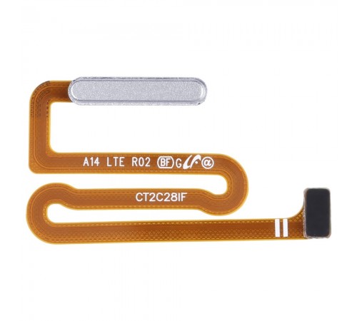 Шлейф для Samsung A145 Galaxy A14, сканера отпечатка пальца (Touch ID), серебристый, Original (PRC)