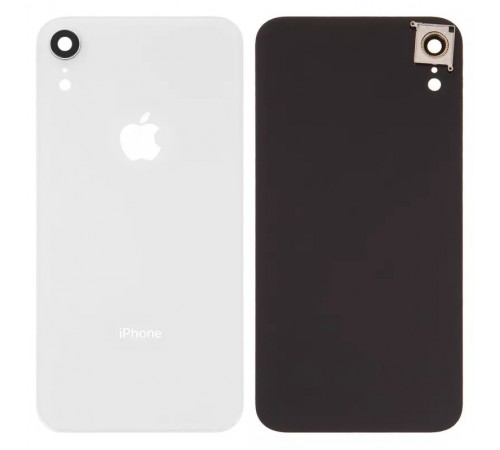 Задня панель корпусу для iPhone XR, біла + скло камери, small hole
