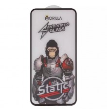 Захисне скло для Samsung A356 Galaxy A35 5G, A556 Galaxy A55, M356 Galaxy M35, сумісне з чохлом, Full Glue, Anti-Static, чорний, gorilla