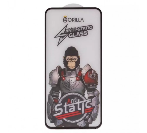 Защитное стекло для Samsung A356 Galaxy A35 5G, A556 Galaxy A55, M356 Galaxy M35, совместимо с чехлом, Full Glue, Anti-Static, черный, gorilla