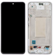 Дисплей для Samsung A366 Galaxy A36, с рамкой, фиолетовый (Lavender), Original