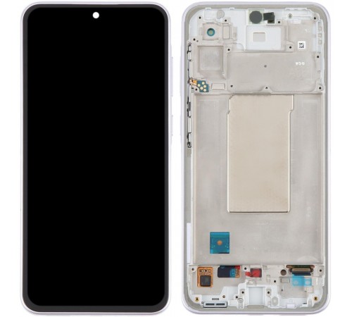 Дисплей для Samsung A366 Galaxy A36, с рамкой, фиолетовый (Lavender), Original