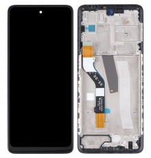 Дисплей для Motorola Moto G51 5G XT2171, черный, с рамкой, High Copy
