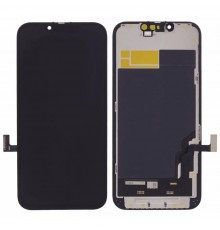 Дисплей для iPhone 13, черный, с рамкой, Copy, (TFT), (In-Cell Small LCD)