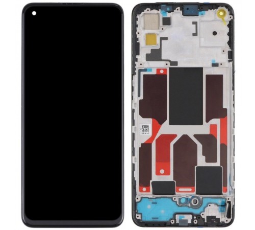 Дисплей для OnePlus Nord CE 5G, с рамкой, черный, Original (PRC)