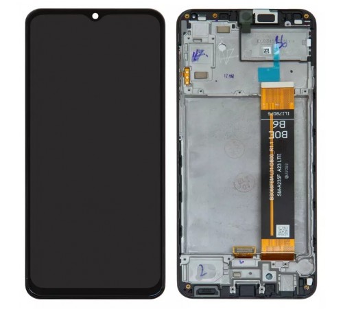 Дисплей для Samsung A235 Galaxy A23, черный, с рамкой, Original (PRC)